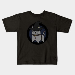 Cute Wizard Cat | Kitten | Kitty Cartoon Kids T-Shirt